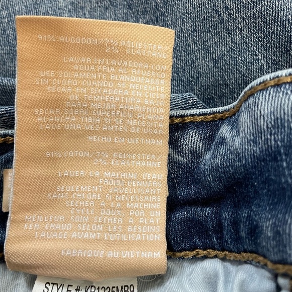 Kut from the Kloth Natalie Fab Ab Boot Cut Flare Leg Blue Denim Jeans Size 12 - Picture 15 of 15